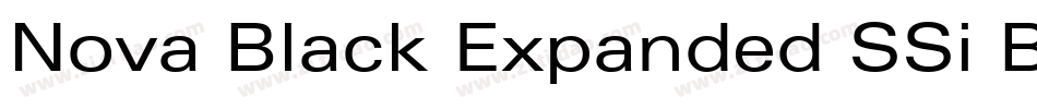 Nova Black Expanded SSi Black Expanded字体转换